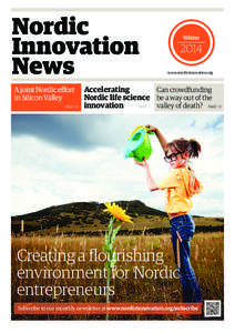 Nordic Innovation News A joint Nordic effort in Silicon Valley PAGE 10