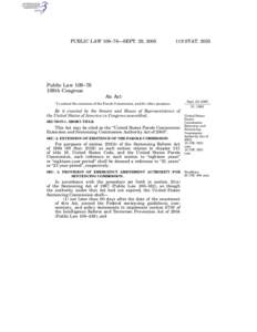 PUBLIC LAW 109–76—SEPT. 29, [removed]STAT[removed]Public Law 109–76 109th Congress