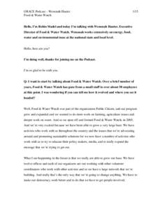 Microsoft Word - Wenonah_Wenonah_Interveiw_Transcript.doc