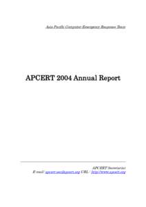 Microsoft Word - APCERT2004AnnualReport_final_.doc