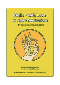 Hello - with Love & Other Meditations by Venerable Visuddhacara BO