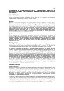 (PO) DETERMINACIÓN DE LAS PREFERENCIAS TRÓFICAS Y COMPORTAMIENTO ALIMENTICIO DE Bolinus brandaris LINNEO, 1758 (GASTEROPODA, MURICIDAE) EN LABORATORIO: ENSAYOS PRELIMINARES Vela, J. M.; Moreno, O. Centro de Investigaci