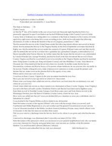 Southern Campaign American Revolution Pension Statements & Rosters Pension Application of John Cox R2405 Transcribed and annotated by C. Leon Harris The State of Alabama } SS Clarke County }