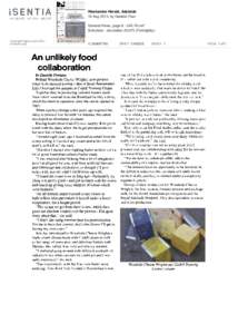 Weekender Herald, Adelaide 16 Aug 2013, by Daniela Fran General News, pagecm² Suburban - circulation 20,075 (Fortnightly) Copyright Agency Ltd (CAL) licensed copy