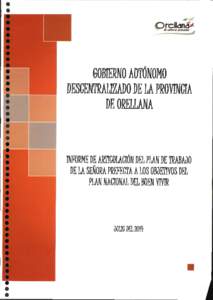 O rellana* El último paraíso GOBIERNO AUTÓNOMO DESCENTRALIZADO DE U PROVINaA DEORELLANA