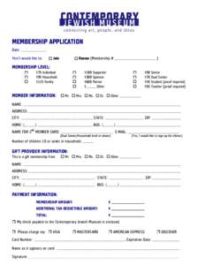 Microsoft Word - Membership Application Online New Rates.doc