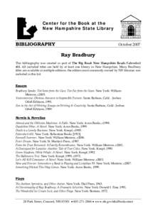 Microsoft Word - BIBLIOGRAPHY ray bradbury.doc