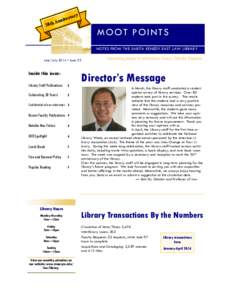 Moot Points law library newsletter, June/July 2014