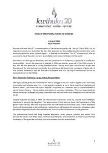 Rwanda / Rwandan Genocide / Genocides / Responsibility to protect / Gregory Stanton / Gacaca court / Aegis Trust / Bibliography of the Rwandan Genocide / Théoneste Bagosora / Year of birth missing / International relations / Crime