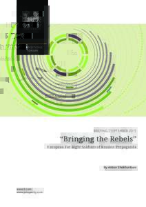 TRANSITIONS FORUM BRIEFING | SEPTEMBER 2015  “Bringing the Rebels”