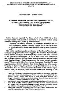 Fyodor Dostoyevsky / Philosophical novels / Existentialists / The Brothers Karamazov / Leoš Janáček / Vremya / The House of the Dead / Demons / Nikolai Gogol / Literature / Russian literature / 19th-century theatre