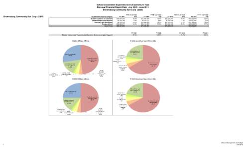 School Corporation Expenditures by Expenditure Type Biannual Financial Report Data July[removed]June 2011 Brownsburg Community Sch Corp[removed]Brownsburg Community Sch Corp[removed]Student Instructional Category