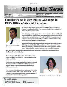 DRAFT[removed]Tribal Air News United States Environmental Protection Agency Office of Air & Radiation Office of Air Quality Planning & Standards