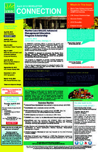 What’s In This Issue  April 2012 NEWSLETTER Marlin Cano Kellogg Advanced Management Education Program