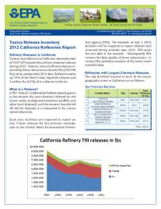 Chevron Richmond Refinery / Bakersfield /  California / Martinez /  California / Paramount Petroleum / BP / Toxics Release Inventory / Richmond /  California / Shell Oil Company / San Joaquin Valley / Geography of California / Chevron Corporation / Tesoro