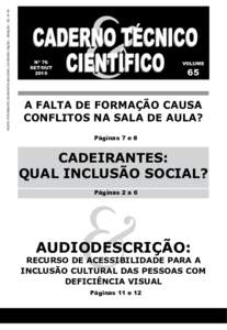 parte integrante da revista nacional de reabilitação - REAÇÃO - ED. Nº 76  & CADERNO TÉCNICO CIENTÍFICO