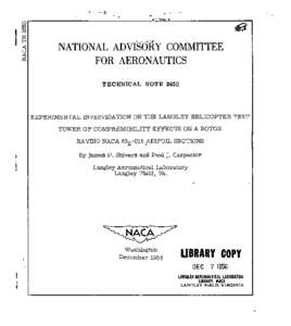 4E3 NATIONAL ADVISORY COMMITTEE FOR AERONAUTICS TECHNICAL  EXPERIMENTAL