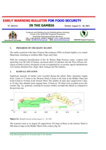 EARLY WARNING BULLETIN FOR FOOD SECURITY IN THE GAMBIA No[removed]Period: August[removed], 2012