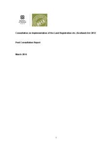 Microsoft Word - Post Consultation Report~v1 2