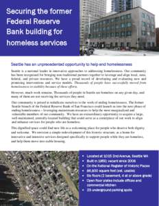 Securing the former Federal Reserve Bank building for