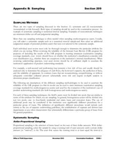 Stratified sampling / Leverage / Asset / Statistics / Sampling / Systematic sampling