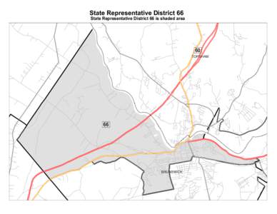 State Representative District 66  State Representative District 66 is shaded area 60 TOPSHAM