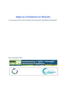 Biotechnology / Water / Sustainability / Algae fuel / Renewable energy in the United States / Algaculture / Algae / Photobioreactor / Solazyme / Bioreactors / Biology / Bioengineering