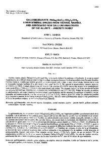 Sulfate minerals / Arsenate minerals / Jarosite / Alunite / Beudantite / Tsumeb / Crystallography / Chemistry / Natural resources