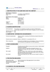 MSDS HL-dsDNase BMBrev. - - sideIDENTIFICATION OF THE SUBSTANCE AND THE COMPANY Identification of Substance Denomination: