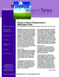 Municipal  Research News Spring 2011