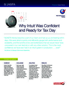 Financial Case Study  Web Performance Testing  Why Intuit Was Confident