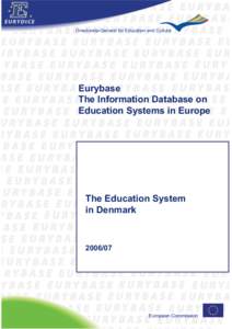 Directorate-General for Education and Culture  Eurybase The Information Database on Education Systems in Europe