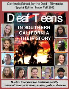 PAWsite Reflections of Deaf Teens in Southern California - (CSDR)