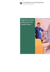 Regional services planning in the health sector