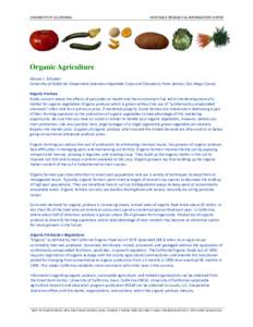 Biotechnology Applications in Vegetables