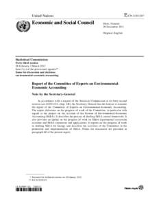 E/CN[removed]*  United Nations Economic and Social Council