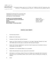 CONFERENCE DIPLOMATIQUE POUR L’ADOPTION D’UNE CONVENTION SUR LES REGLES DE DROIT MATERIEL APPLICABLES AUX TITRES INTERMEDIES Comité sur les marchés émergents et les questions de suivi et de mise en