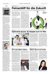 D i g i ta l M a r k e t i n g  28 – medianet special Dienstag, 12. Juni 2012