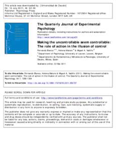 This article was downloaded by: [Universidad de Deusto] On: 14 July 2011, At: 02:26 Publisher: Psychology Press Informa Ltd Registered in England and Wales Registered Number: Registered office: Mortimer House, 37