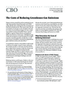 The Costs of Reducing Greenhouse-Gas Emissions