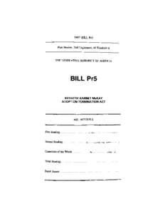 1997 BILL Pr5  First Session, 24th Legislature, 46 Elizabeth II THE LEGISLATIVE ASSEMBLY OF ALBERTA