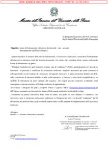 MIUR.AOODRCA.REGISTRO UFFICIALE(U2018  Ministero dell’Istruzione, dell’ Università e della Ricerca Ufficio Scolastico Regionale per la Campania DIREZIONE GENERALE