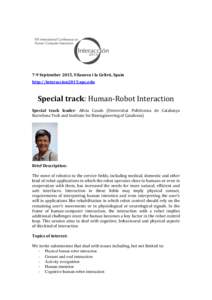 Multimodal interaction / Robot / Human–computer interaction / Behavior / Science / Communication / Human communication / Robotics / Human–robot interaction