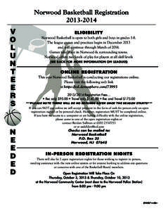 Norwood Basketball Registration[removed]V O L