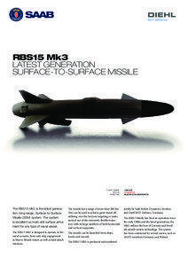 RBS15 Mk3 Latest generation surface-to-surface missile