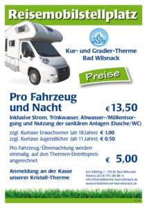 Reisemobilstellplatz Kur- und Gradier-Therme Bad Wilsnack e s