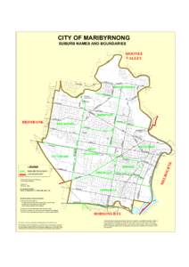 CITY OF MARIBYRNONG SUBURB NAMES AND BOUNDARIES CORD ITE A VE