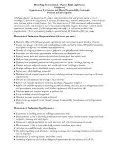 Microsoft Word - Maintenance Sustainability temp job description PP 2014