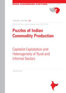 ROSA LUXEMBURG STIFTUNG SOUTH ASIA  THOUGHT FACTORY 13 RLS South Asia working paper series DelhiPuzzles of Indian