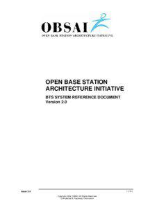 OPEN BASE STATION ARCHITECTURE INITIATIVE BTS SYSTEM REFERENCE DOCUMENT